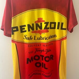 Pennzoil Red and Yellow Graphic Men's Shirt